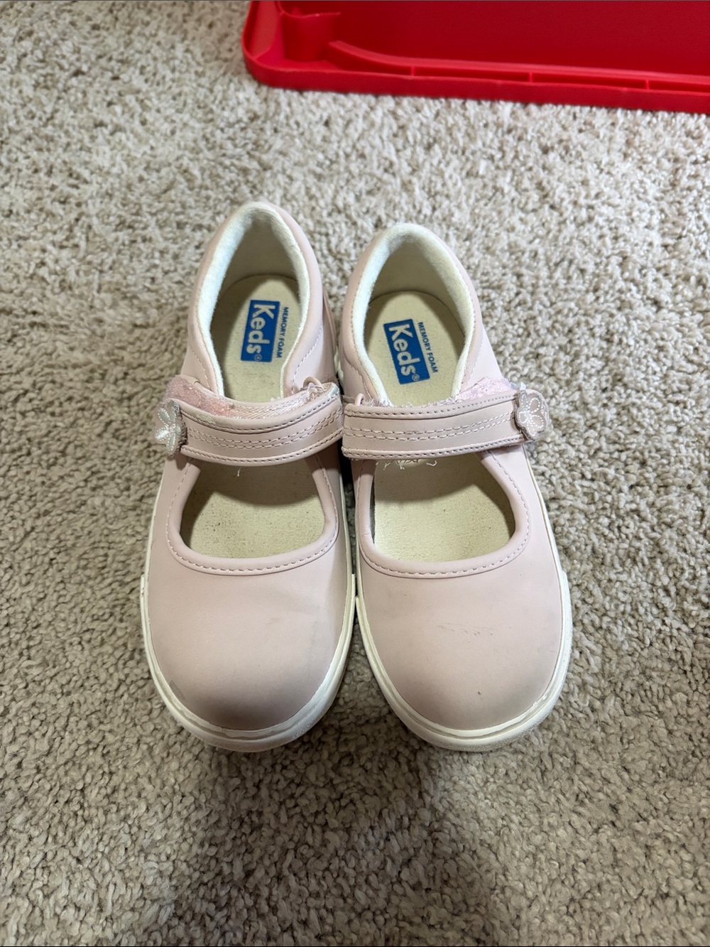 Keds Girls Mary Jane Shoes in Pale Pink